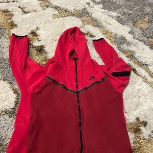 Nike Women's Red Hooded Jacket